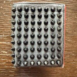 Christian Louboutin Black Leather with Red Trim